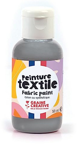 Pintura textil 50 ml - plata
