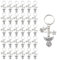 JZK 30 llaveros de ángel de la guarda para bautizo, baby shower, fiesta, sagrada comunión, bautizo, boda, ángel, regalos, recuerdos funerarios, recuerdo para invitados