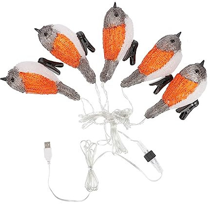 OSALADI -lichterkette Aus Acryl in Vogelform Solarbetrieben Geringer Verbrauch Für Festival-dekoration