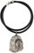 Art-Dog Hundekopf-Halskette auf Lederband - ArtDog Kollektion Hunde Halskette - Silberne Ketten mit Hundebildern - Schmuck mit Hunderassen - Bearded Collie