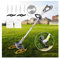 VCHICS Cisaille à Gazon portative de Taille-haie, Tondeuse à Gazon 2in1 Tondeuse à Gazon sans Fil Affichage LED Whipper électrique Strimmer Tondeuse Léger et Facile à Utiliser
