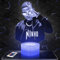 Nachttischlampe - Touch-Nachtlicht Rapper Ninho 3D-LED-Lampe Illusion, Geschenkidee Weihnachten Geburtstag Junge und Mädchen Nachttischlampe Kinder- oder Erwachsenenzimmer