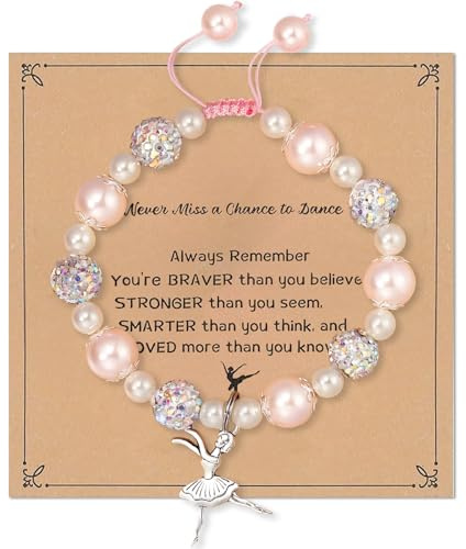LXONTSG ArmbäNder MäDchen, MäDchen Pink Armband, Armband mit Perle, Kinder Armband, Armkette MäDchen, Girl Armband, Schmuck Armbänder, Armband Geschenk, für Mädchen, Damen