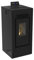 Stufa a pellet wifi canalizzata Courmayeur 8,74 kw nero