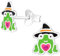 Monkimau Frosch Kinder Ohrringe | 925 Silber | Mädchen Ohrstecker Schmuck | Hypoallergen & Nickelfrei | Kinderohrringe Geschenkidee