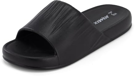 JOMIX Ciabatte da Doccia Estive da Donna con Acqua di Mare in Morbida Gomma EVA Comode e ad Asciugatura Rapida WES250267 (Nero,36_37)