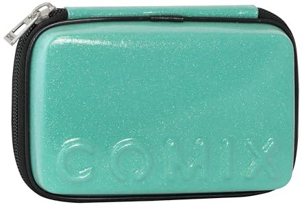 COMIX - Astuccio Scuola, Astuccio Maxi Zip per Bambini e Ragazzi, con Set Cancelleria Incluso, Cover Rigida con Maxi Logo in Rilievo e Tirazip in Metallo, 21 x 14,5h x 6,5 cm, Turchese