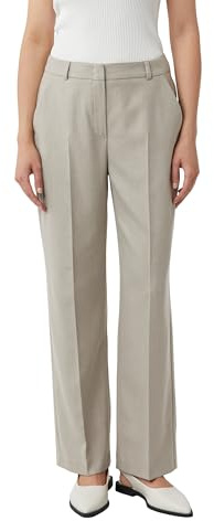 Comma Elegante Marlenehose aus leichtem Flanell