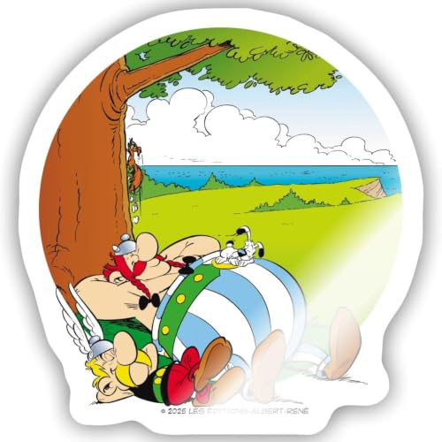 Asterix & Obelix Machen Siesta Mit Idefix Sticker Aufkleber
