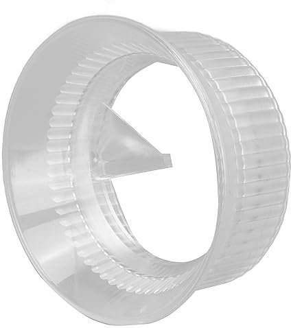 Nikou Distributore di caffè Moka, imbuto dosatore trasparente per moka a valvola singola e doppia, anello dosatore per caffè a prova di spruzzi per 300 ml, strumento di distribuzione del caffè