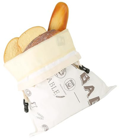 Système de conservation du pain en coton bio en deux parties - Propriétés naturelles du coton et fermeture renforcée