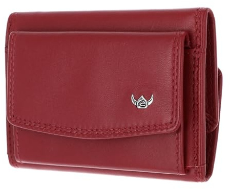 Golden Head Leder Geldbörse Polo RFID Protect Minischeintasche 1314 Rot dunkelrot