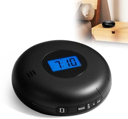 DASIAUTOEM Vibrationswecker für Tiefschläfer, Vibrationswecker unter dem Kopfkissen, Lauter Vibrationswecker mit integriertem Bettrüttler, ideal für Reisen, Hörgeschädigte, Senioren & Jugendliche