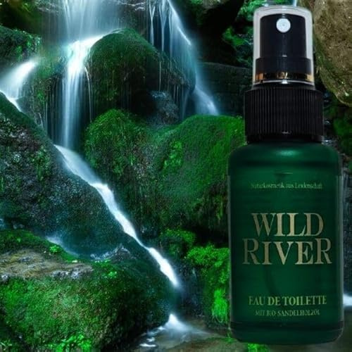 Wild River Eau de Toilette für Männer, 100ml, Naturkosmetik mit Bio Sandelholzöl