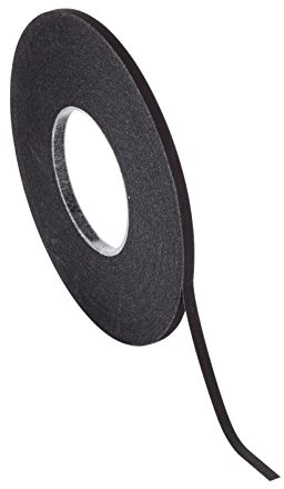 Chartpak Graphic Art Tape, 3/32 W x 648 L Inches, Black Crepe, 1 Roll (BGCP9301)
