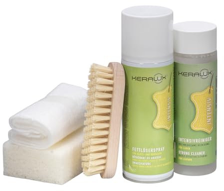 KERALUX Reinigungs Set für Schweiß und Verspeckungen 200 ml Fettlösespray 200 ml Intensivreiniger von LCK