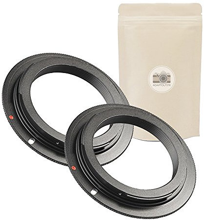 X2 M42 EOS ∞ Bague D'ADAPTATION Objectif M42 vers BOITIER Canon EOS EF EFS Adaptateur 100% Métal Infini conservé Métal Bague Adaptation - Adaptout Marque Française