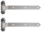 LOCINOX 3-fach verstellbares Torband /1 Paar/180° Edelstahl 3DW, Torangel, Torscharnier, Torbefestigung, Torhalterung (Länge 350 mm)