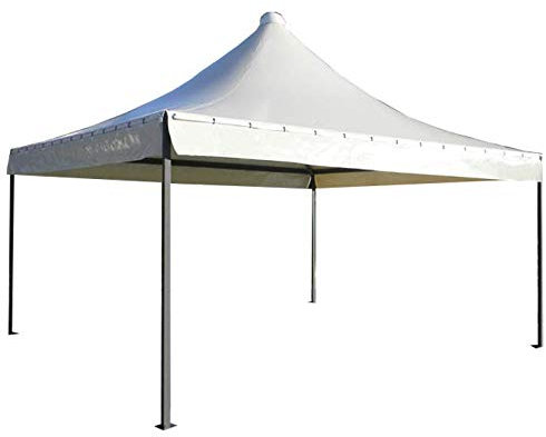MadeluX Professioneller Pavillon, 5 x 5 m, zertifiziert für öffentliche Verwendung, personalisierbar, PVC-Bespannung 650 g