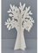 Albero della vita in legno BIANCO doppio 40 cm ALLESTIMENTO FESTA