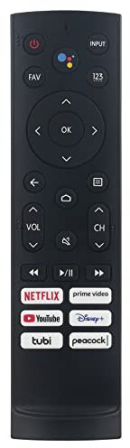 ERF3A90 Replacement Voice Remote Control fit for Hisense 85U7H 55U7G 65U7G 75U9DG 75U7G U7G U9G U8 U7H QLED Series 4K ULED Android Smart TV 55A76K 75A76K