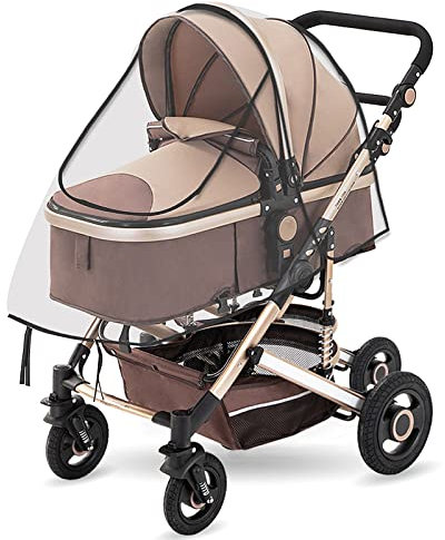 Universal Kinderwagen Regenschutz, Universal Komfort Regenschutz,Universal Regenschutz, für Buggy und Sportwagen Kinderwagen, Gute Luftzirkulation, Schadstofffrei