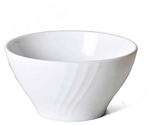 Bol clásico de cerámica Blanca, Ideal para desayunar, Tomar Sopa, Aperitivos. Apto para lavavajillas y microondas. Diametro: 13 cm