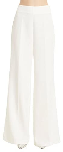 Denny Rose Donna Pantalone Lungo 211ND25013 44 Bianco Bright White 2124