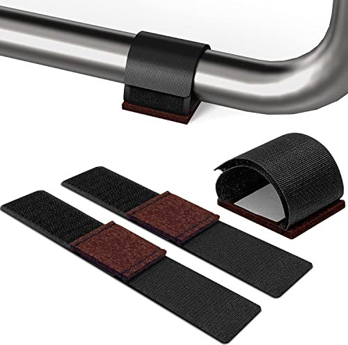 Filzgleiter für Schlittenfuß, Seitenstühle, Filz-Möbel-Pads mit Klettverschluss für Hartholzböden, umlaufende Filzbodenschoner, schwarz, 33 Stück