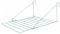 KAV Over Door Utility Dryer Clothes Airer - 7m Metal Laundry Towel Rail - Indoor Outdoor Washing Line Drying Rack for Clothes, Caravans - White