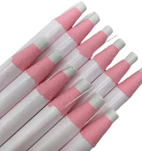 12pcs Wax Pencils Peel-Off Markers for Metal, Glass, Fabric (White) by Grease Pencils