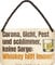 WOGEKA ART Retro Blechschild - Corona oder schlimmer, Whiskey hilft immer - lustiger Spruch als Geschenkidee zu Geburtstag Weihnachten Deko 18x12 cm Vintage Schild Hängeschild Metallschild HS803