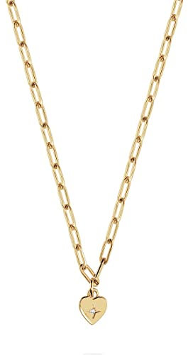 Guido Maria Kretschmer Damen-Kette 925er Silber 1 Diamant One Size Gelbgold 32023932