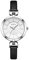 JewelryWe Damenuhr Elegant Analog Quarz Armbanduhr mit Schmal Echtleder Leder Armband Damen 30m Wasserdicht Lässige Uhr mit Dreidimensionalem Zifferblatt für Frauen Mädchen Schwarz
