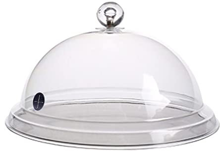 Gralara Transparente Cloche Dome Abdeckung für Smoke Infuser Zubehör für, 26cm
