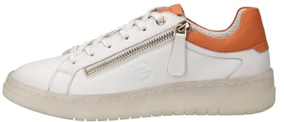 BAGATT D31-AJF08 Damen Schnürer, White / Orange, 38 EU