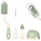 Brosse à biberon avec Support 4 pièces/Ensemble Brosse à tétine, nettoyant pour biberon Rotatif de qualité Alimentaire, sans Odeur, sans BPA, moussant, Brosse à biberon en Silicone à séchage Rapide
