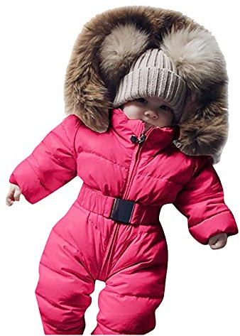 IQYU Schneeanzug Kinder Skianzug Einteiler Snowboard Overall Baby Skioverall Wasserdicht Winddicht Winter Dicke Warme Snowboardjacke Mit Kapuze Snowboard Skisuit Skifahren SäTze