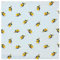 TRIXES Baumwollstoff – Blaues Hummel-Design – Stickstoff – für Textilhandwerk – Schneiderei – Patchwork – ein Blatt 1 x 1,4 m