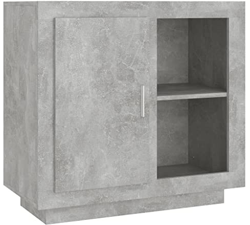 QZZCED Multifunktionales Sideboard Schrank Wohnzimmerschrank Sideboard Beton 80x40x75 cm Geeignet für Lounge, Wohnzimmer, Küche
