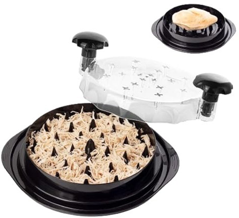 dewdat Hähnchen Zerkleinerer, Hähnchen-Zerkleinerungswerkzeug Mit Rutschfester Basis Und Transparenter Deckel, Schnelle Und Sichere Hähnchenschreddermaschine Für Pulled Pork Red Beef Huhn