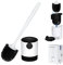 Beutrain Toilet Brush & Holders, Silicone Toilet Brush with Quick Drying Drawer Holder Set, Wall Mounted Toilet Brush Deep Cleaning Bowl Brush, 16.5 inch Extra Long Handled Toilet Brushes for Bathroom