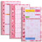 Toplive A6 Planner Inserts Monthly Weekly Planner Refills Heart-shaped Expense Budget Sheets with Money Cash Envelopes Divider Today Ruler Stickers for A6 Binder Cover