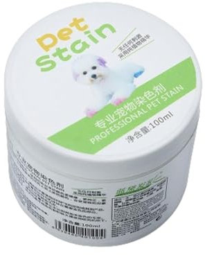 Tinte para el Pelo de Mascotas para Perros, 100 ml, coloración de Pelo de Perro, Tinte de Pelo de Mascotas, fácil de Usar, Color Brillante, extracto de Plantas para Perros