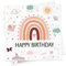 40 Stück Servietten Geburtstag, Servietten Happy Birthday, Regenbogen Geburtstagsservietten Tischdeko für Taufe, 3-lagig Papierserviette für Kinder Mädchen Geburtstage Feiern Gartenparty