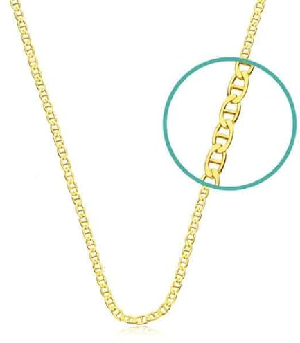 Monde Petit Cadena Oro Amarillo 18K Ancla Grosor 2 mm - Certificado Garantía - 1566-45 cm