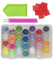 Panduro Bling Dots Starter Pack – DIY-Kit mit 28 Bügelperlen-Farben, 2 Stiften und Aufbewahrungstablett – Ideal für Diamantmalerei, Basteln, Freiform-Kunst – Perfekt für Kinder und Erwachsene