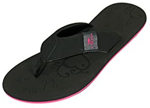 MADSea Sandali da donna con infradito da spiaggia, infradito, Nero fucsia., 42 EU