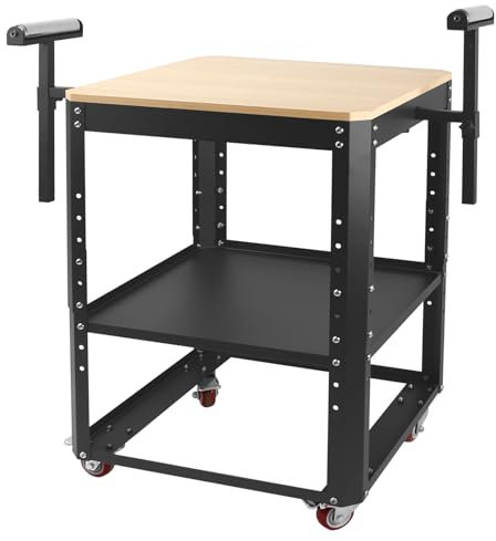 SGOLAN Rolling Planer Stand,550 lbs Load Capacity Tool Stand with Wheels, Height Adjustable Miter Saw Planer Table with Extension Rollers, for Most Planers, Saws, Bench-top Machines, Power Tools