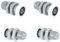 sourcing map Shower Door Rollers Wheels, 25mm Diameter Bathroom Glass Shower Door Replacement Parts Runner Sliding Roller for Bathroom Glass Doors, Kitchen, (Grey, Pack of 4)